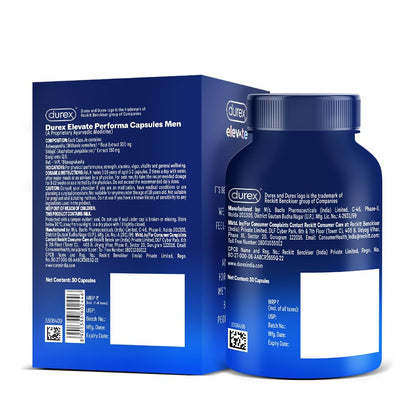 Durex Elevate Performa Shilajit Capsules For Men, 30 Capsule