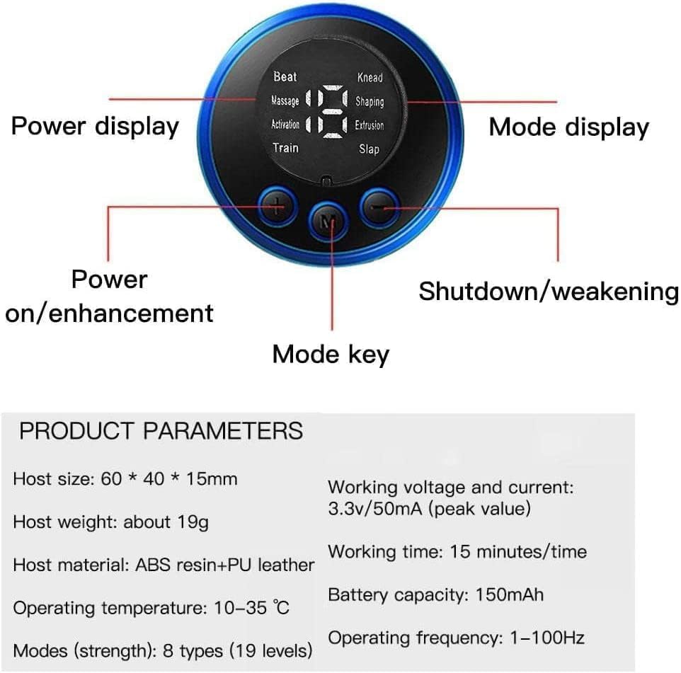 Butterfly Electric Massager for Pain Relief, Slimming & Muscle Relaxation | Portable, Rechargeable, Mini Body Massager for Neck, Shoulder, Back, Arms & Legs