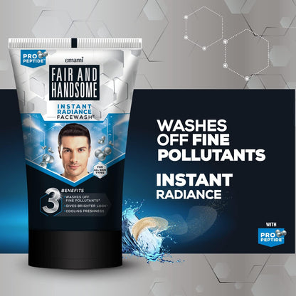 Fair and Handsome Instant Radiance Face Wash, 100g
