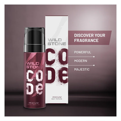 Wild Stone CODE Iridium Body Perfume for Men, 150ml | No Gas Deodorant | Long Lasting Body Spray