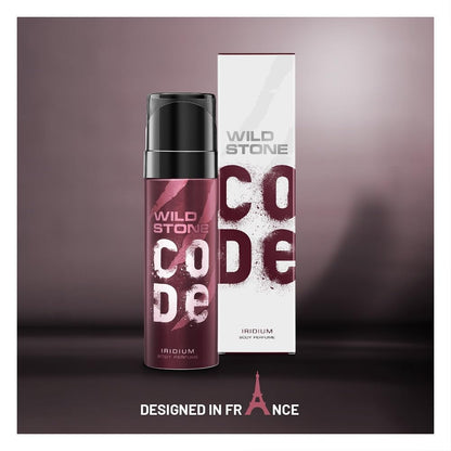 Wild Stone CODE Iridium Body Perfume for Men, 150ml | No Gas Deodorant | Long Lasting Body Spray