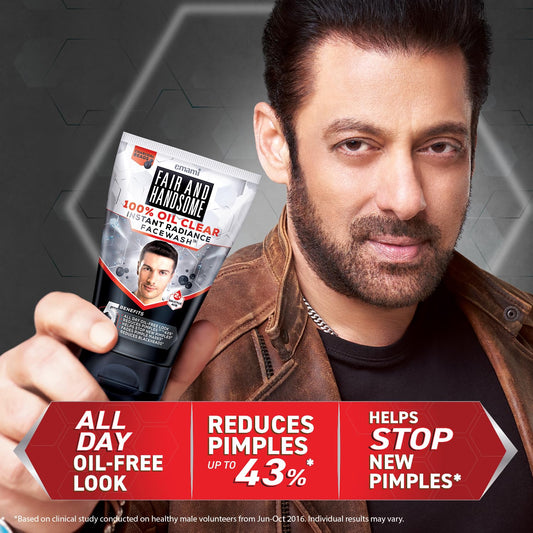 Fair And Handsome 100% Oil Clear Instant Radiance Face Wash™, 100g
