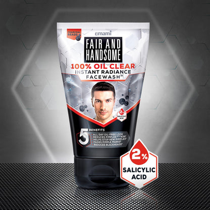 Fair And Handsome 100% Oil Clear Instant Radiance Face Wash™, 100g