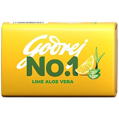 Godrej No.1 Lime & Aloe Vera Bathing Soap, 100 g ( Buy 4 get 1 free )