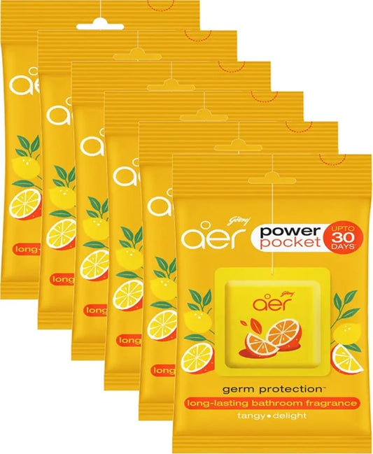 Godrej Rose Fresh Blosson Car Freshener Blocks Aer Power Pocket Rose Fresh Blossom  (6 x 10 g)