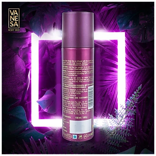 Vanesa Babe Deodorant Body Spray - Refreshing Fragrance, 150 ml