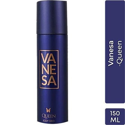 Vanesa Queen Deodorant Body Spray - Refreshing Fragrance, 150 ml