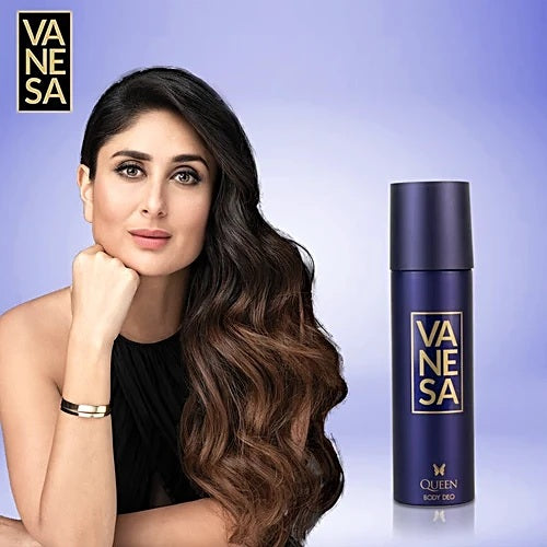 Vanesa Queen Deodorant Body Spray - Refreshing Fragrance, 150 ml